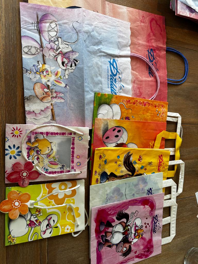 Diddl blaadjes + zakjes, Enlèvement ou Envoi, Diddl, Comme neuf, Papier, Carte ou Papeterie
