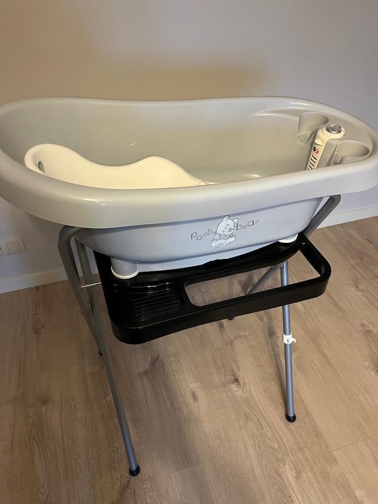 Kinderbad met staander en babyzitje, Kinderen en Baby's, Ophalen, Gebruikt, Overige typen