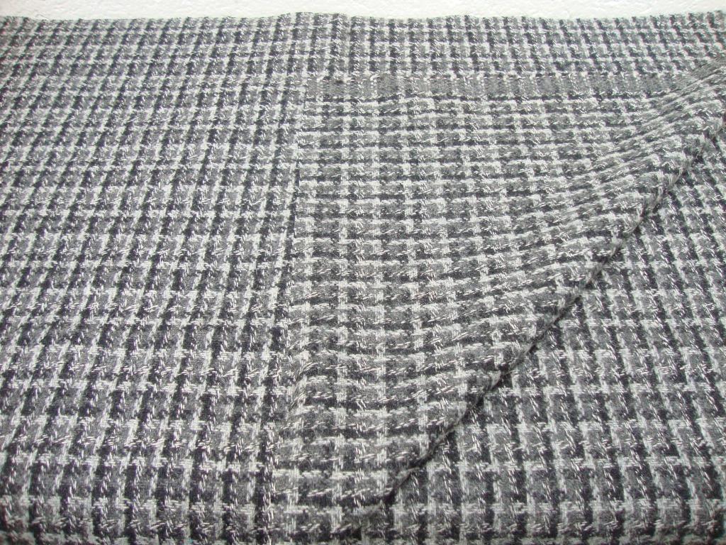48cm/1,50m fin lainage tissé géométrique, Neuf, Gris, Enlèvement ou Envoi, 30 à 200 cm