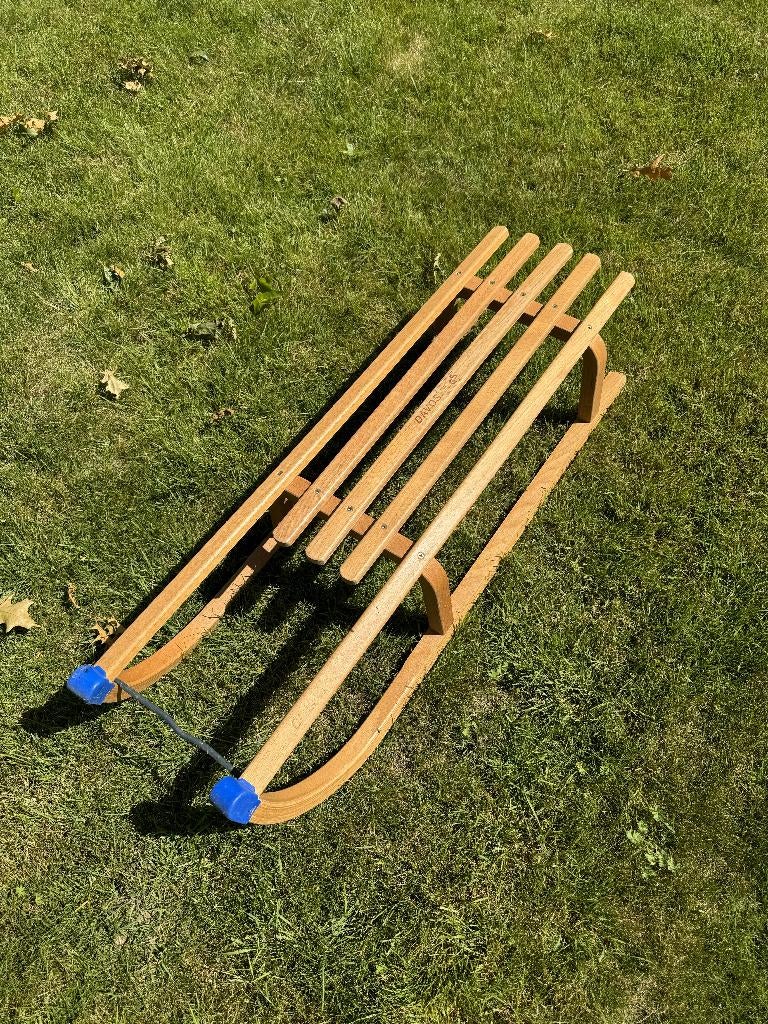 Houten slee Davos, Enlèvement, Comme neuf, Bois