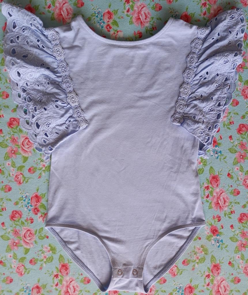Lichtblauwe body Zara maat 128, Kinderen en Baby's, Kinderkleding | Maat 128, Ophalen of Verzenden, Gebruikt, Zara, Meisje