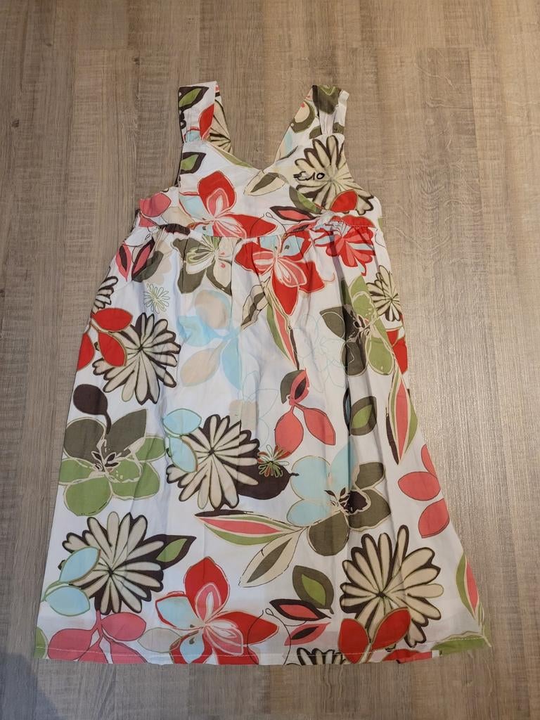 Kleed roze gebloemd Esprit maat 128 / 134, Kinderen en Baby's, Kinderkleding | Maat 128, Meisje, Ophalen of Verzenden, Zo goed als nieuw