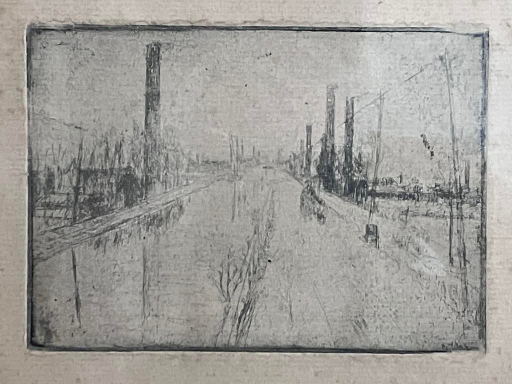 Ets, anoniem, Antiek en Kunst, Ophalen of Verzenden