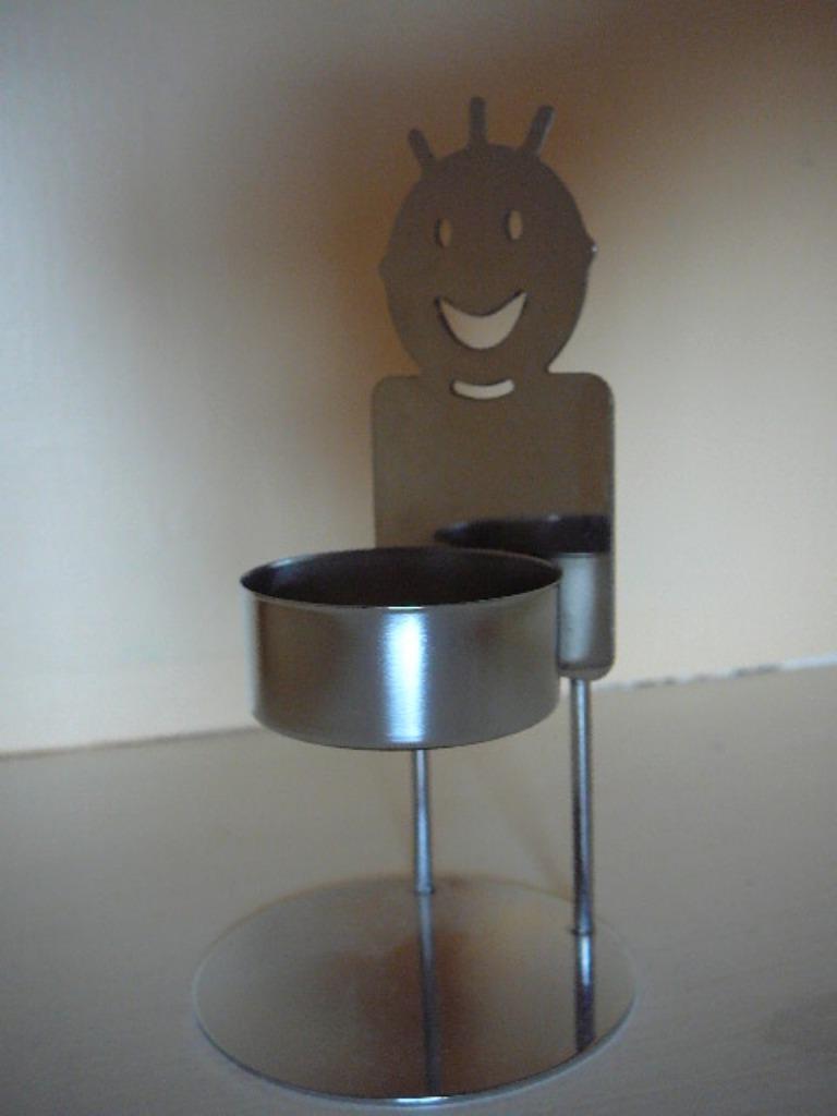 Support pour bougie chauffe-plat en métal, Neuf, Gris, Enlèvement ou Envoi, Métal