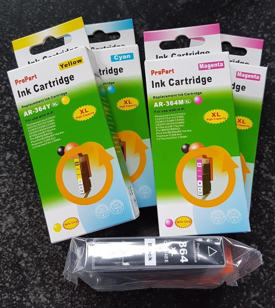 Inkt cartouches HP364 XL compatibel, Ophalen of Verzenden, Nieuw, Cartridge, HP