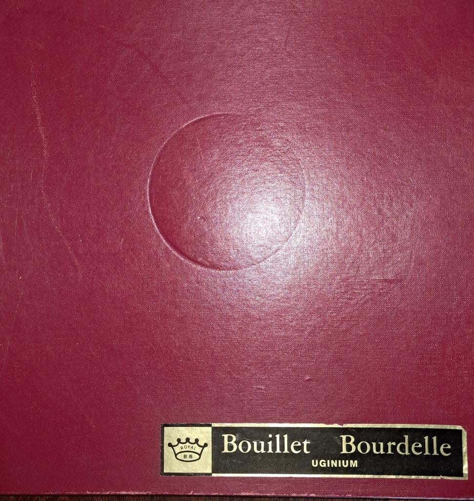Bouillet Bourdelle  8 ovalen onderbord, borden, Ophalen of Verzenden