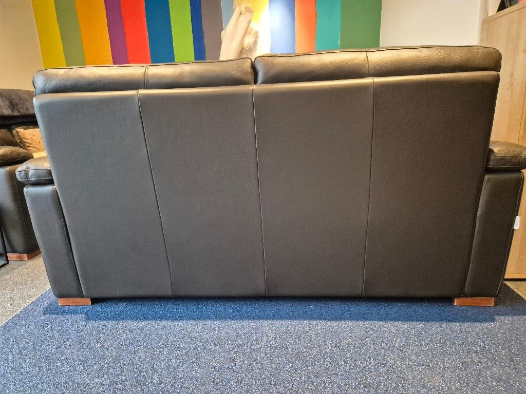 Lederen zetel, Huis en Inrichting, Ophalen, Gebruikt, 150 tot 200 cm, Tweepersoons