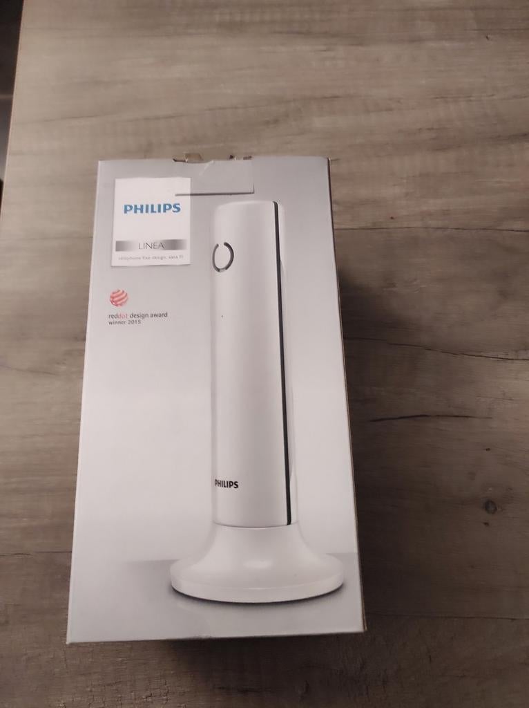 Téléphone sans fil Philips Linea, blanc design, Telecommunicatie, Vaste telefoons | Niet Draadloos, Ophalen of Verzenden, Zo goed als nieuw