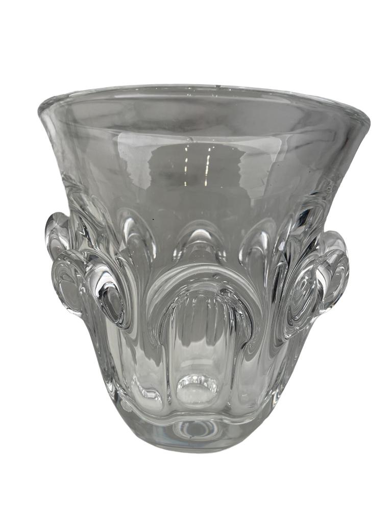 Kristallen vaas — Val Saint Lambert — Guido Bon — Circa 1950, Antiek en Kunst, Ophalen of Verzenden