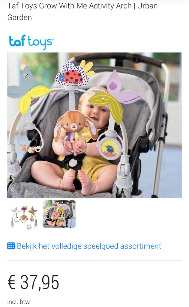 Speelboog voor de maxi-cosi of wipper, Kinderen en Baby's, Ophalen, Zo goed als nieuw, Babygym