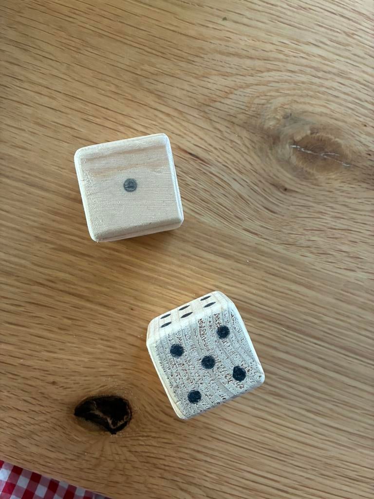 Dés en bois de taille moyenne, Enfants & Bébés, Jouets | Blocs de construction, Enlèvement ou Envoi, Neuf