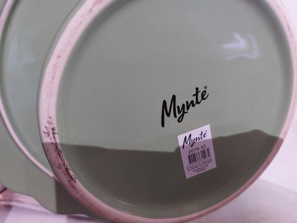 Mynte plat à tarte, Maison & Meubles, Cuisine | Vaisselle, Enlèvement, Utilisé, Porcelaine, Autres types
