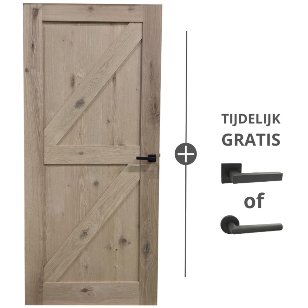 Eiken binnendeur | deur | binnendeur | barndeur | eiken deur, Doe-het-zelf en Bouw, Ophalen, Nieuw, Hout, Binnendeur
