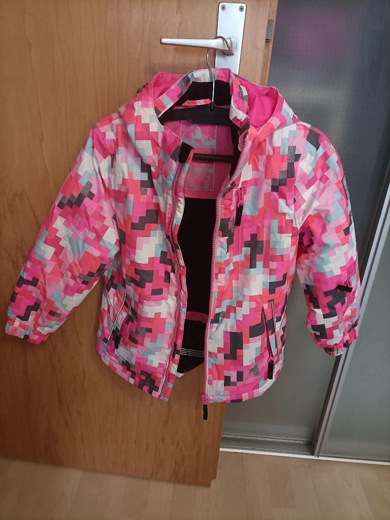 Veste de ski "North ville" avec capuche Taille 128 TBE, Enfants & Bébés, Enlèvement ou Envoi, Comme neuf, Garçon ou Fille