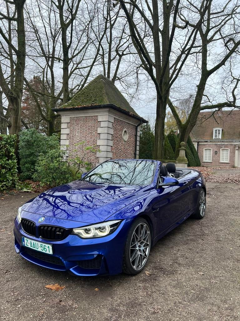 BMW M4 Competition Cabrio San Marino Blue Garantie, Auto's, BMW, Automaat, 4 zetels, Achterwielaandrijving, Euro 6
