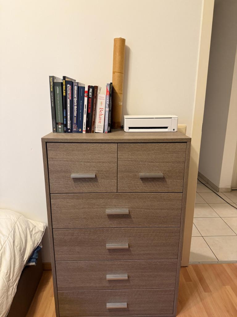 Houten ladekast, Ophalen, Overige materialen, 5 laden of meer, 100 tot 150 cm