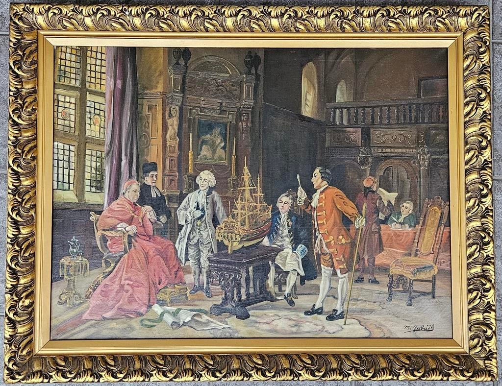 Schilderij 20e eeuw - M. Gabriels (gesigneerd), Ophalen