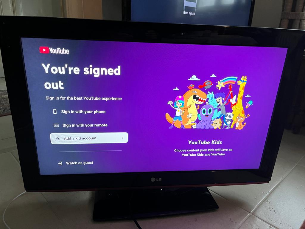 LG televisie, LED, 50 Hz, 60 à 80 cm, HD Ready (720p)