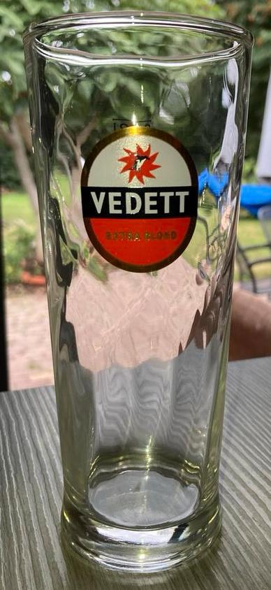 Vedett glas 33cl, Verzamelen, Ophalen of Verzenden, Zo goed als nieuw