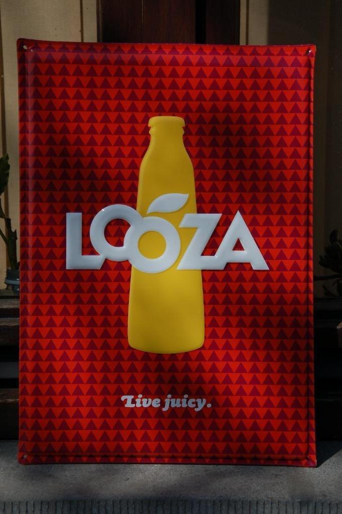 Panneau publicitaire en métal Looza - Nouveau, Collections, Enlèvement ou Envoi, Neuf, Panneau publicitaire