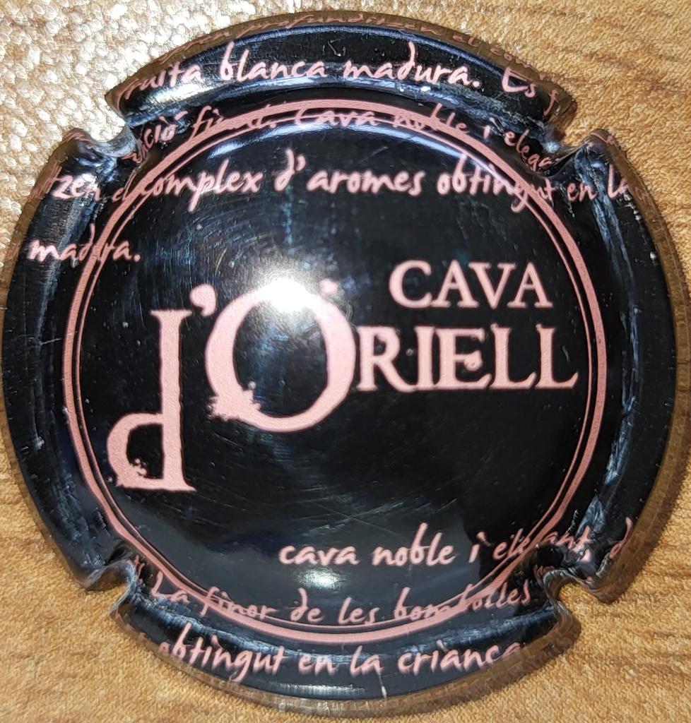 Capsule Cava d'Espagne D'ORIELL noir & rose nr.01a, Collections, Vins, Neuf, Autres types, Espagne, Enlèvement ou Envoi