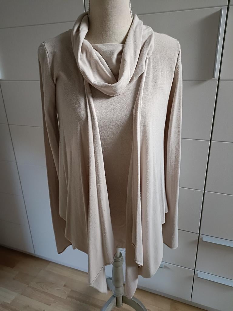 Twin-set pull col bénitier et long cardigan, Kleding | Dames, Truien en Vesten, Ophalen of Verzenden, Zo goed als nieuw, Roze