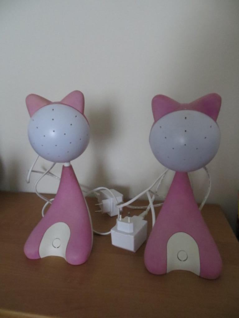 2 lampen katjes - roze - gebruikt - verlichting - Massive, Huis en Inrichting, Ophalen of Verzenden, Gebruikt