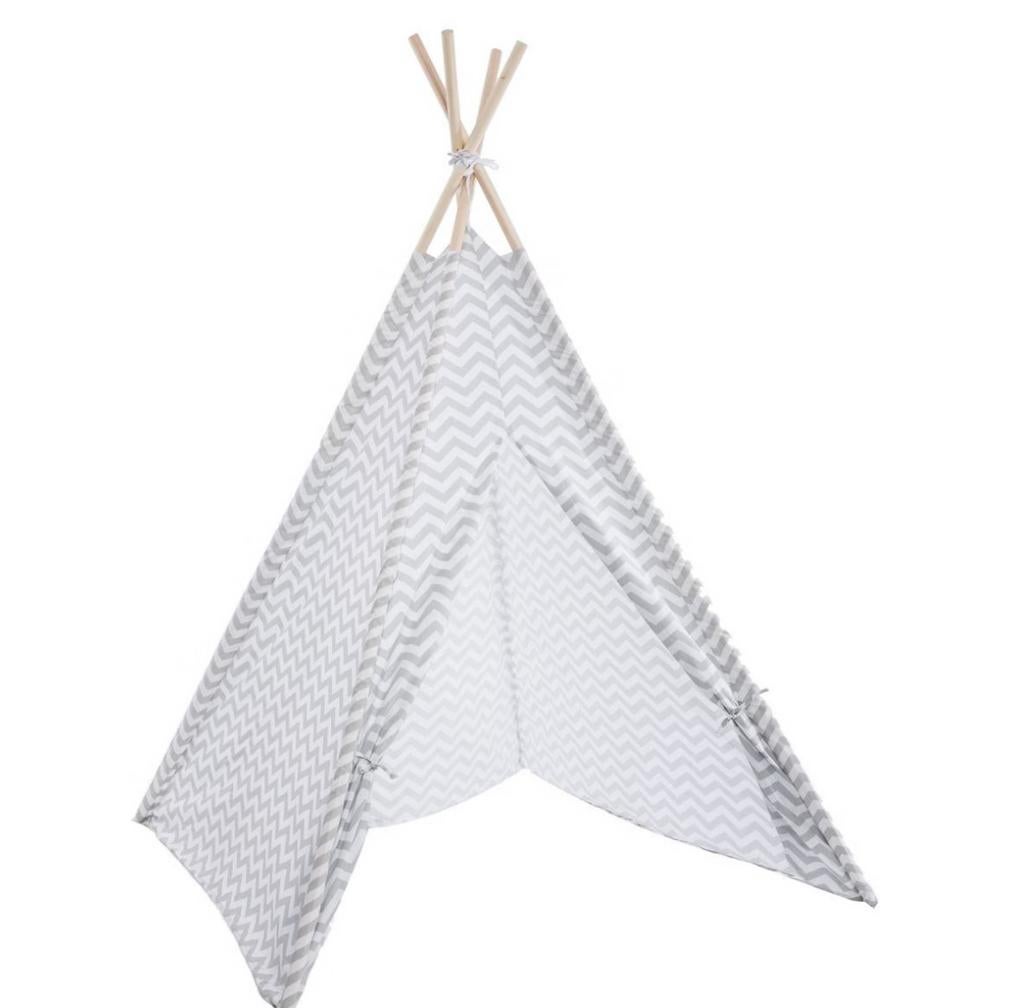 Athmosphera Tipitent voor kinderen grijs wit hout 160 cm/h, Kinderen en Baby's, Speelgoed | Buiten | Speelhuisjes, Gebruikt, Hout