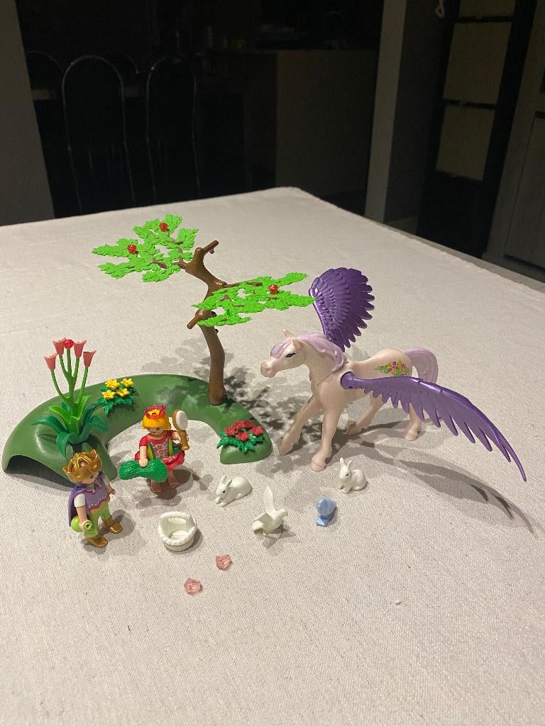 Playmobil koningskinderen met Pegasus paard (5478), Enlèvement ou Envoi, Comme neuf