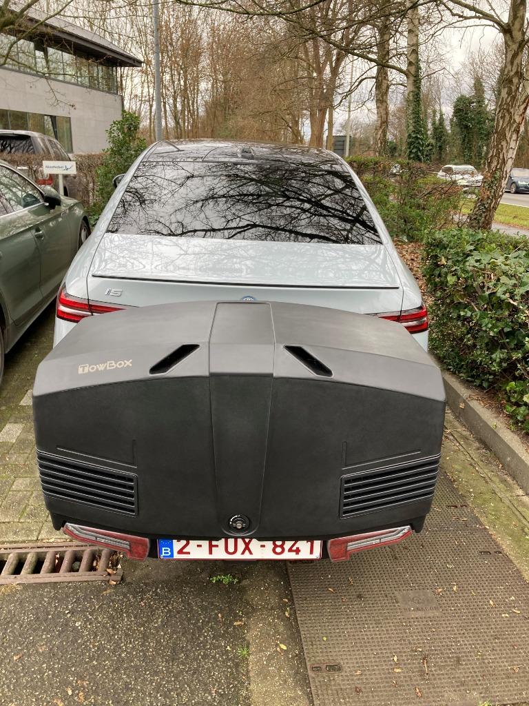 Te huur: trekhaakkoffer 13€/d, Auto diversen, Dakkoffers, Zo goed als nieuw, Ophalen