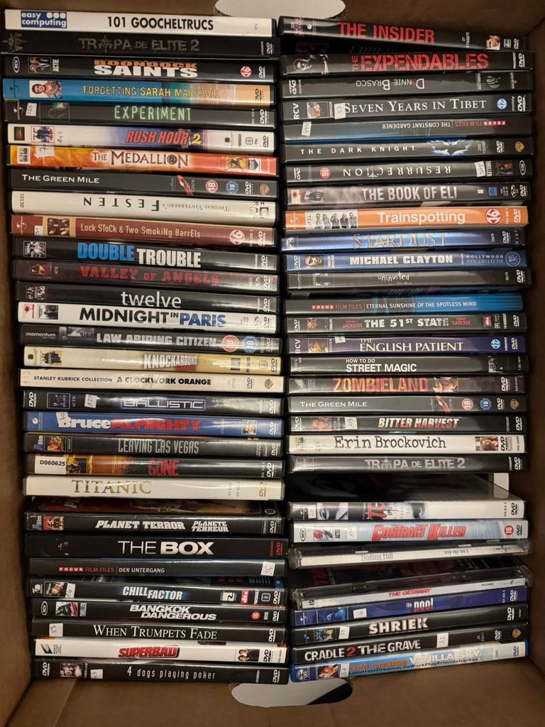 Set van 59dvd’s met gratis cd/dvd map, Enlèvement, Comme neuf