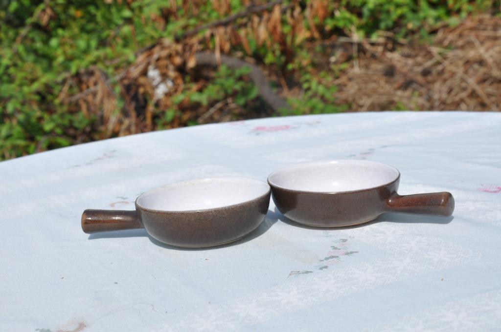 §  2 mini caquelons terre cuite emaillée, Enlèvement ou Envoi, Comme neuf, Poterie, Autres types