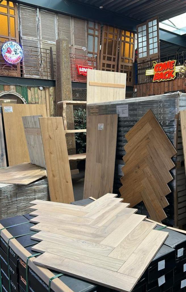 Houten vloeren visgraat parket hongaarse punt Versailles, Jardin & Terrasse, Pots de fleurs, Comme neuf, Enlèvement ou Envoi