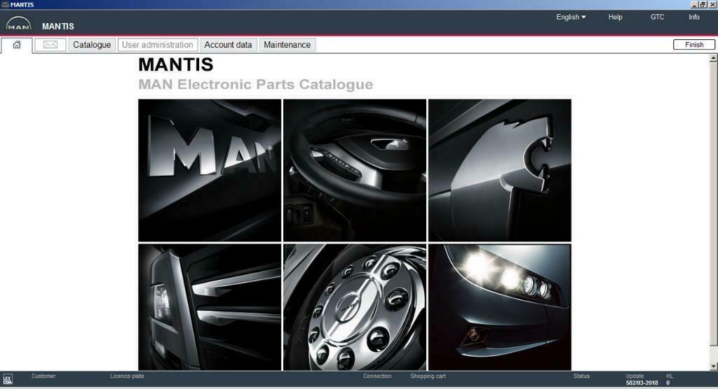 MAN Mantis EPC-update 2018-12, Verzenden