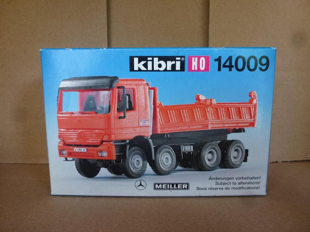 1:87 Kibri kit 14009 Mercedes Benz Actros 4-asser zijkipper, Enlèvement ou Envoi, Comme neuf, Bus ou Camion, Autres marques