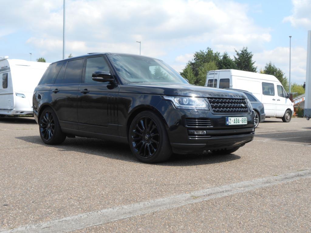 RANGE ROVER VOGUE 4.4SDV8 BLACKPACK MERIADIAN BTW, Auto's, Automaat, Zwart, Leder, Bedrijf