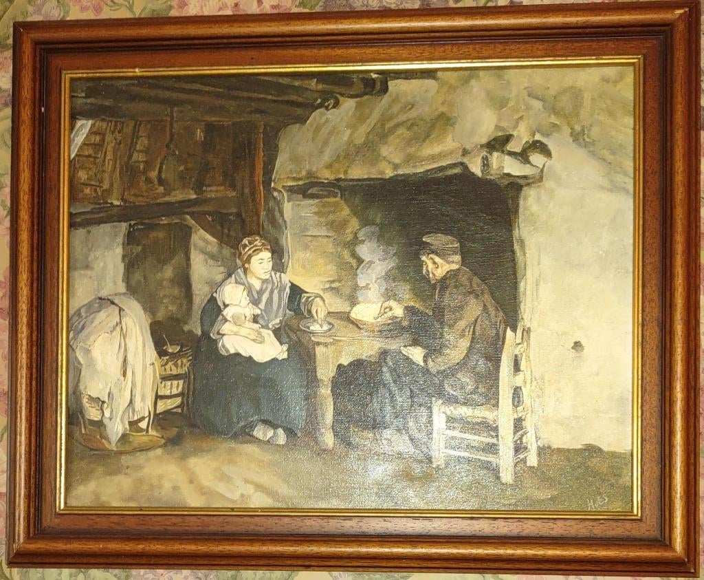 Schitterend Schilderij !!! "LARENS INTERIEUR" Kopie Neuhuijs, Antiek en Kunst, Kunst | Schilderijen | Klassiek, Ophalen of Verzenden
