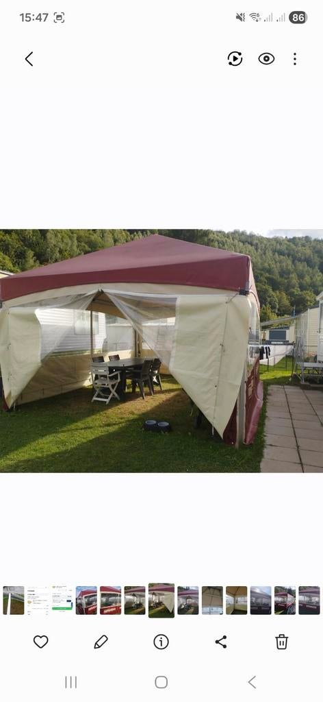 partytent tent, Enlèvement