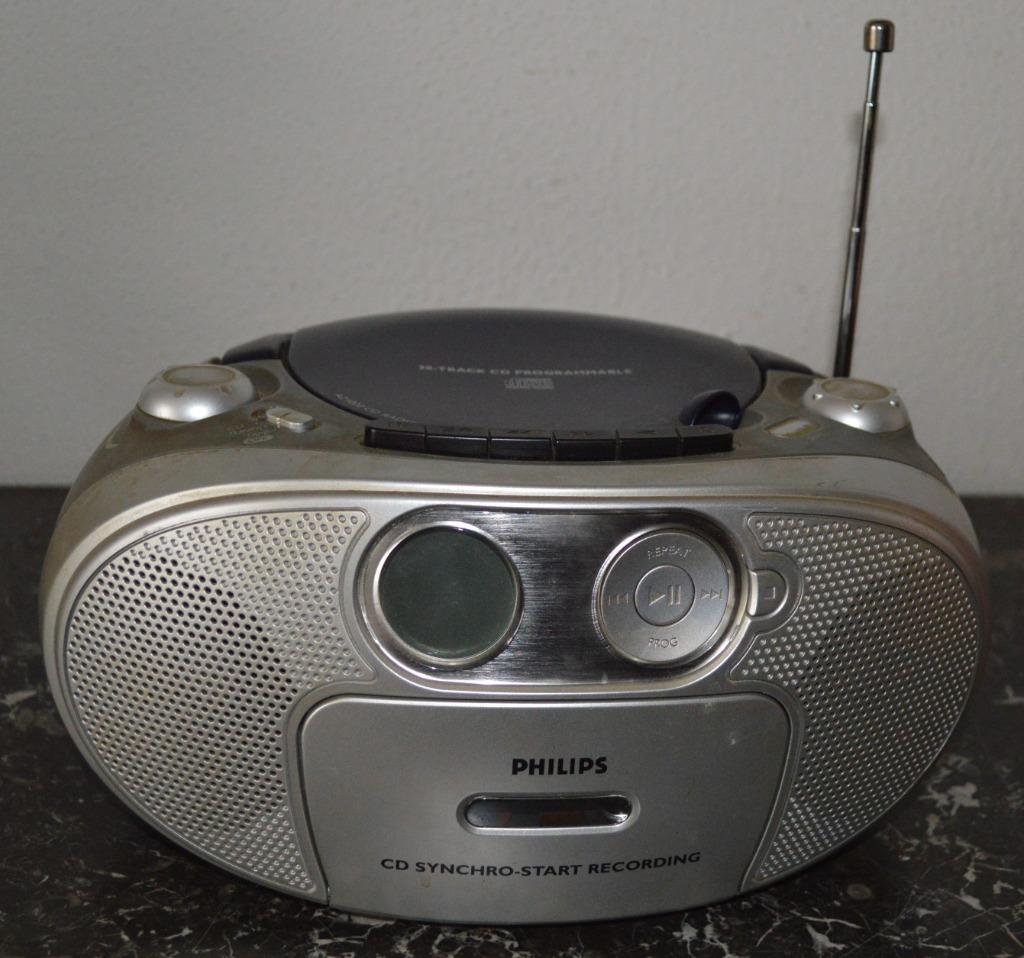 Philips radio/ cassette/ cd, Ophalen of Verzenden, Zo goed als nieuw, Philips, Met radio