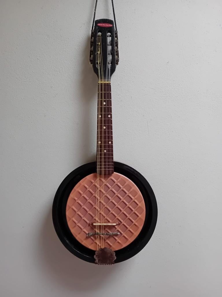 Stroopwafelmandoline - cigarboxguitar, Ophalen of Verzenden, Gebruikt