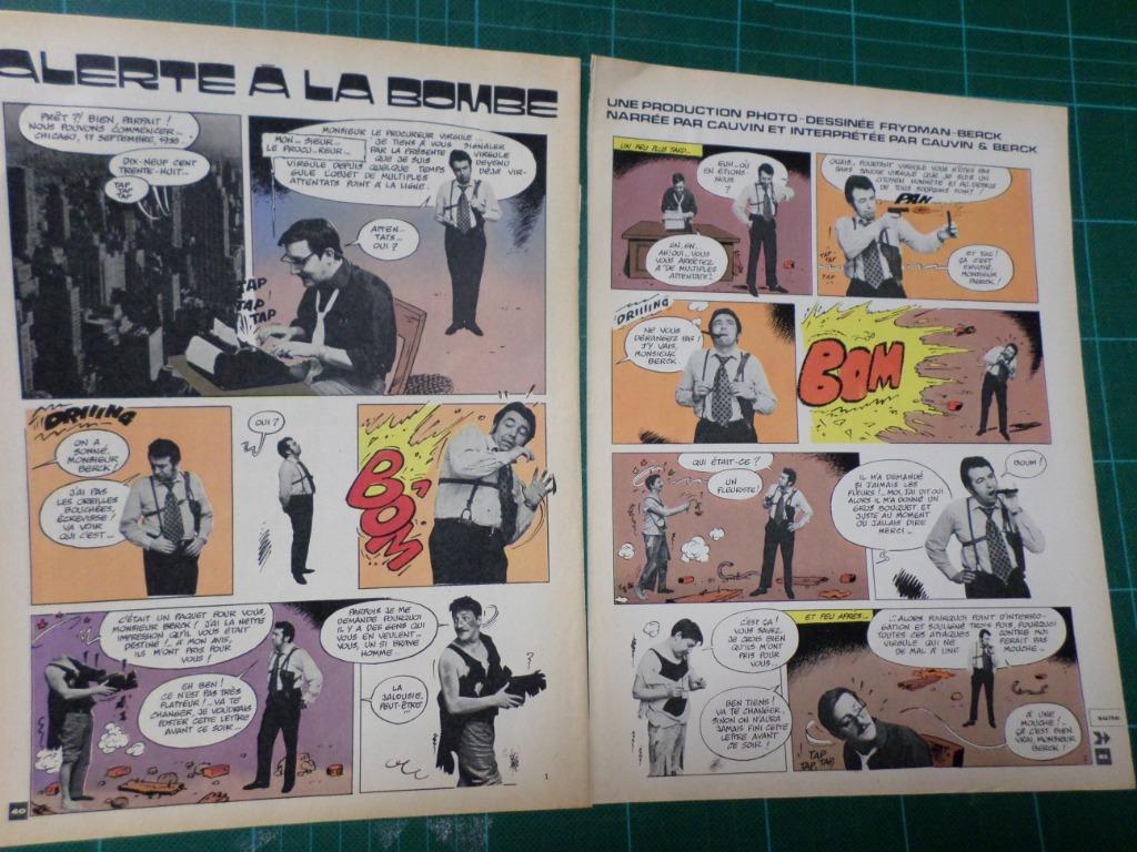 Berck & Cauvin - récit photo-dessin - 1973, Enlèvement ou Envoi, Autres personnages, Utilisé, Autres types