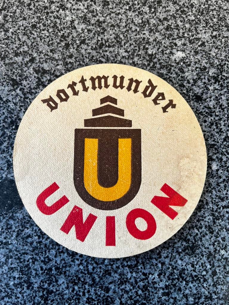 Oud bierkaartje Union Dortmunder, Ophalen of Verzenden, Zo goed als nieuw