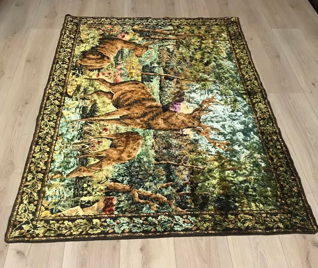 Vintage fluwelen wandtapijt, 180 x 115, prijs €20, Ophalen of Verzenden