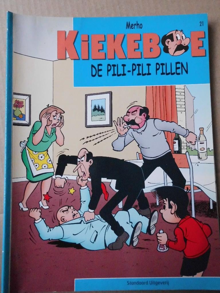 Kiekeboe - De Pili-Pili pillen, Gelezen, Eén stripboek, Merho, Ophalen of Verzenden