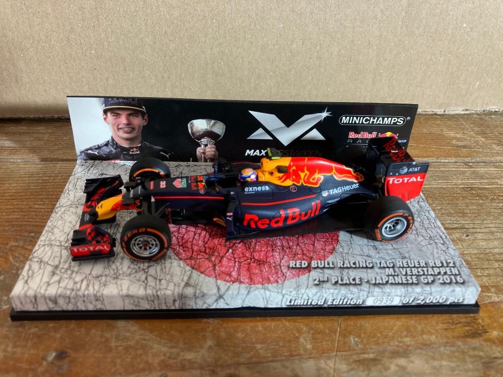 Max Verstappen 1:43 editie 13 2nd Place Japanse GP 2016, Ophalen of Verzenden, Nieuw, Formule 1