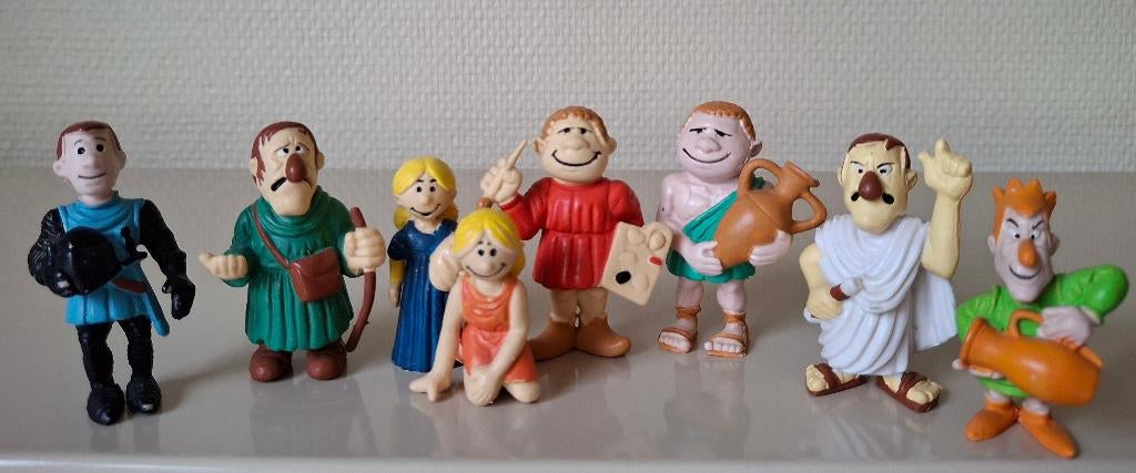 8 Vintage figuren TVserie  'Er was eens...'   Edigrafic 1983, Ophalen of Verzenden, Zo goed als nieuw