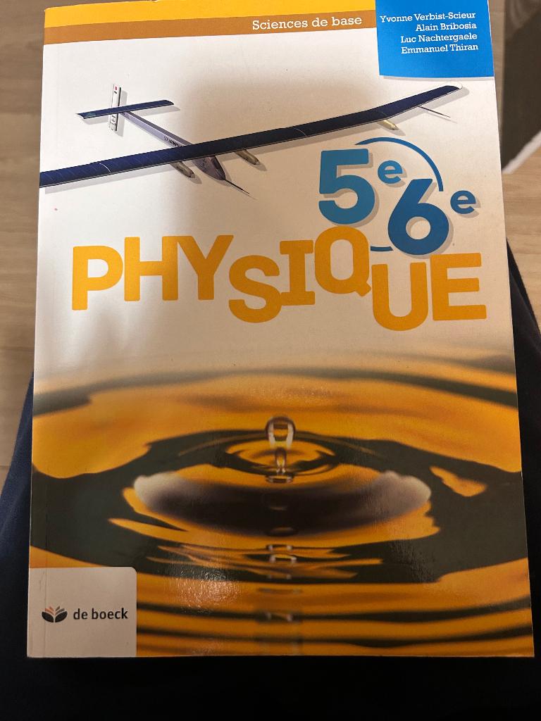 Libre Physique 5/6eme De Boeck, Livres, Physique, Comme neuf, Enlèvement, Secondaire