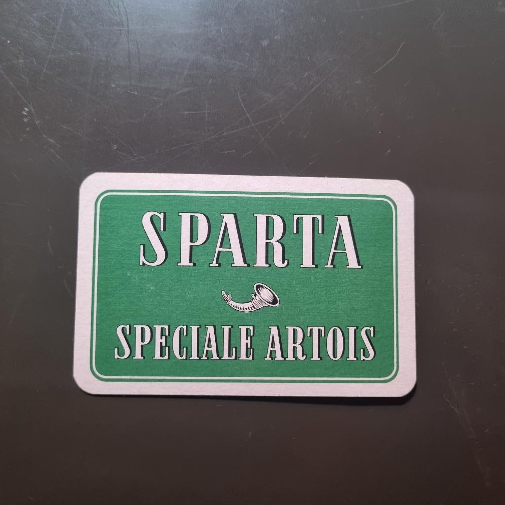 Carte de jeu Sparta Speciale Artois (modèle 4), Verzamelen, Biermerken, Ophalen of Verzenden, Gebruikt, Overige typen, Stella Artois