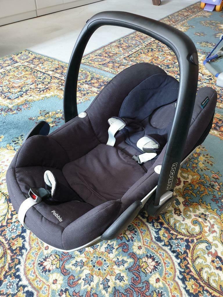maxi cosi pebble met voetenzak en regenhoes, Kinderen en Baby's, Ophalen, Gebruikt, Maxi-Cosi