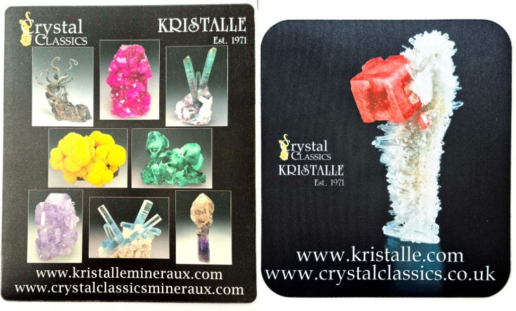 2 Tapis de souris PC Mouse pad extra Mineralogical Records, Enlèvement ou Envoi, Minéral